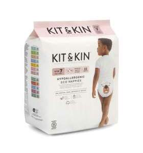 Scutece Hipoalergenice Kit&Kin, Marimea 7, 17kg+, 22 buc