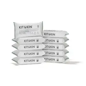 Servetele Umede Biodegradabile Kit&Kin 600 buc, 60buc x 10pachete