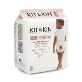 Scutece Hipoalergenice Kit&Kin, Marimea 7, 17kg+, 22 buc