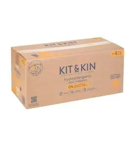 Scutece Hipoalergenice Eco Kit&Kin, Marimea 5, 11 kg+ , 112 buc