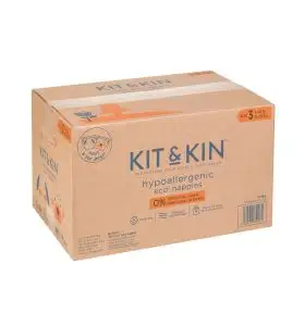 Scutece Hipoalergenice Eco Kit&Kin, Marimea 3, 6-10 kg , 128 buc
