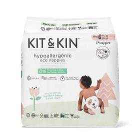 Scutece Hipoalergenice Kit&Kin, Marimea 6, 14 kg+, 24 buc