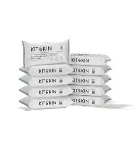 Servetele Umede Biodegradabile Kit&Kin 600 buc, 60buc x 10pachete