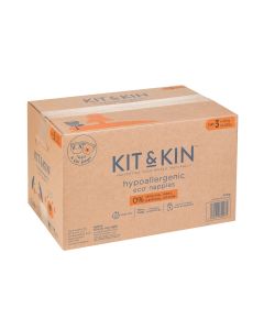 Scutece Hipoalergenice Eco Kit&Kin, Marimea 3, 6-10 kg , 128 buc 33858 KKS3NAPPIESCASE