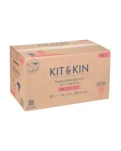 Scutece Hipoalergenice Eco Kit&Kin, Marimea 6, 14 kg+, 96 buc 33860 KKS6NAPPIESCASE
