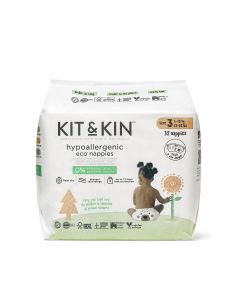Scutece Hipoalergenice Eco Kit&Kin, Marimea 3, 6-10 kg , 32 buc