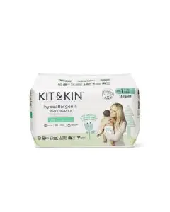 Scutece Hipoalergenice Eco Kit&Kin, Marimea 1, 2-5 kg, 38 buc 18101 KKS1NAPPIESBP