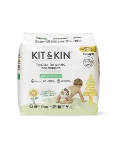 Scutece Hipoalergenice Eco Kit&Kin, Marimea 5, 11 kg+, 28 buc 18106 KKS5NAPPIESKM